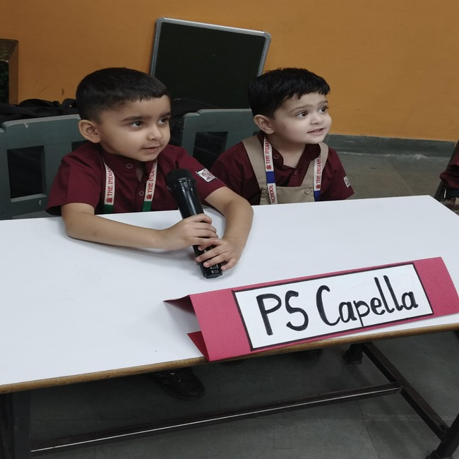 Pre school engages in a 'Show n Tell' activity and a Quiz on Community Helpers